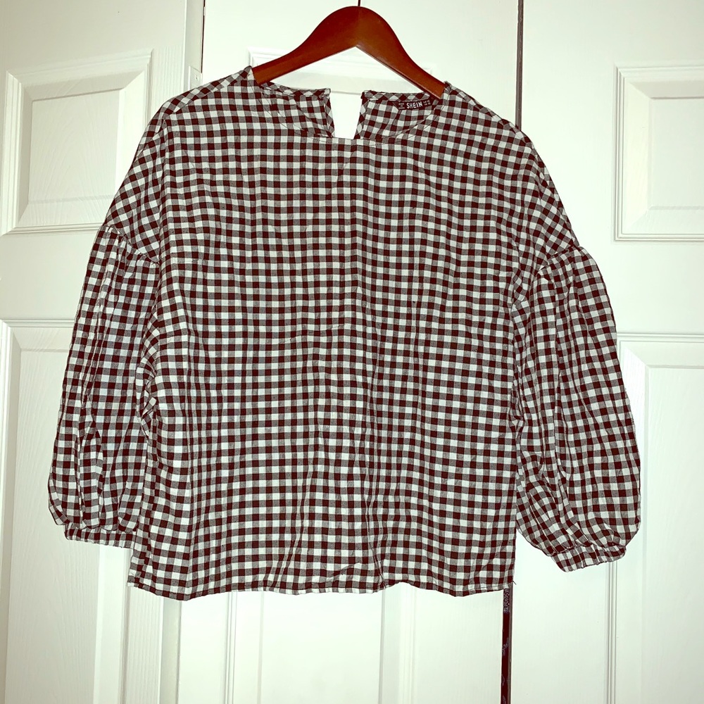 Gingham blouse